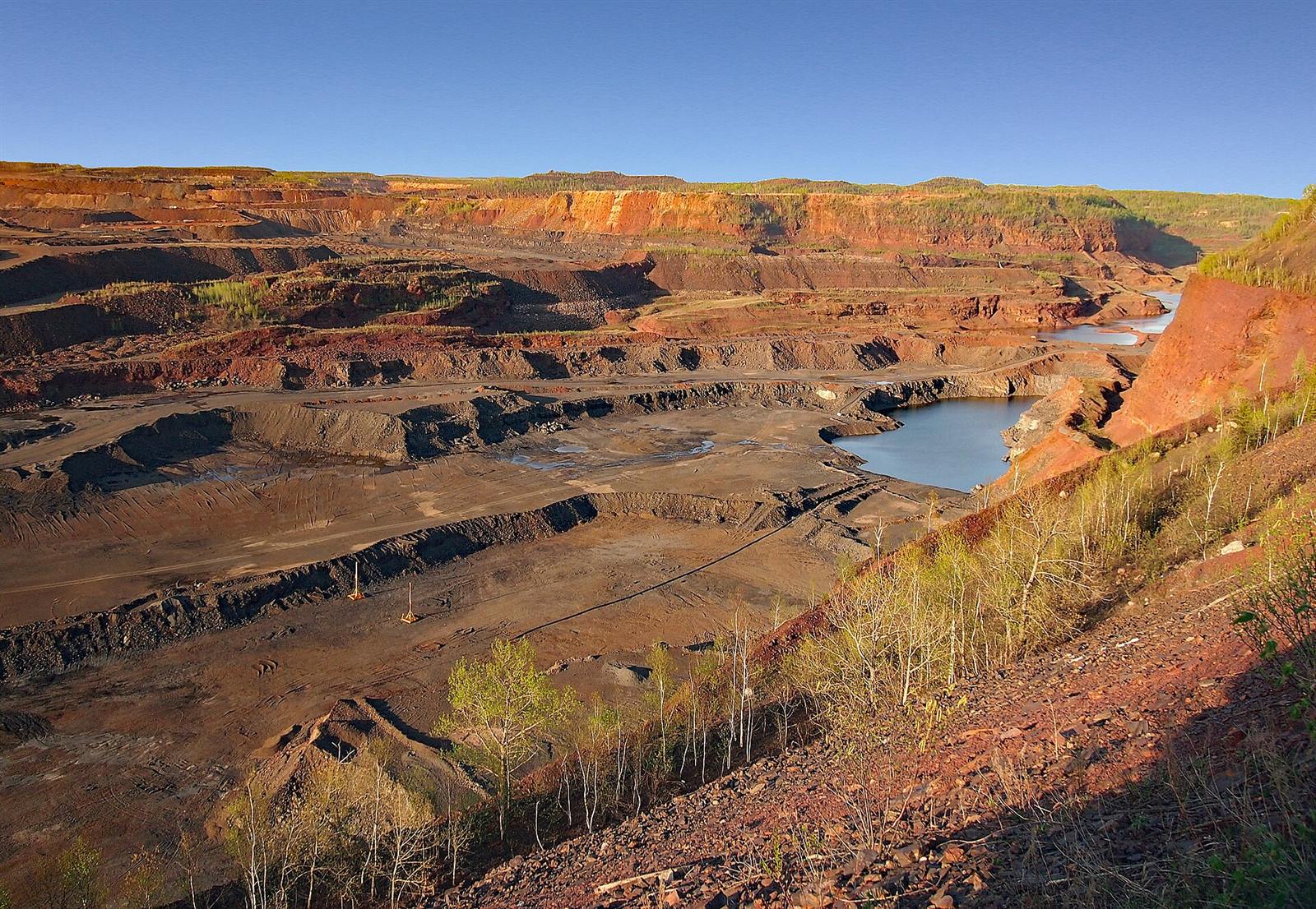 Open-pit iron ore mine